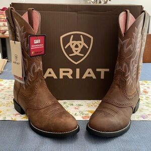 Ariat, Women’s Heritage Stockman,  Size 7, Driftwood Brown, Brand New in the Box